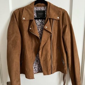 Marc New York faux suede moto jacket